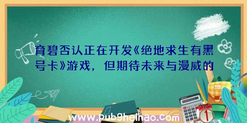 育碧否认正在开发《绝地求生有黑号卡》游戏，但期待未来与漫威的合作