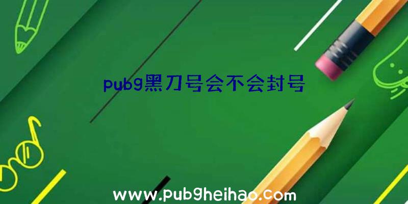 pubg黑刀号会不会封号