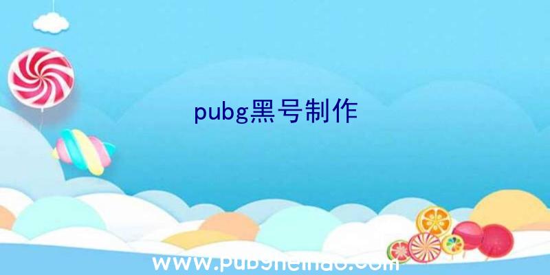 pubg黑号制作