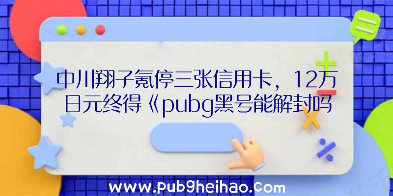 中川翔子氪停三张信用卡，12万日元终得《pubg黑号能解封吗》白色明日香