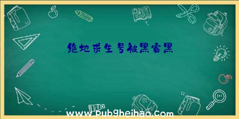 绝地求生号被黑客黑