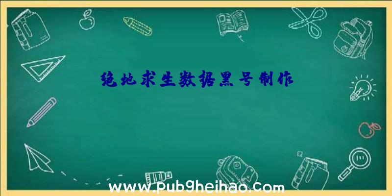 绝地求生数据黑号制作